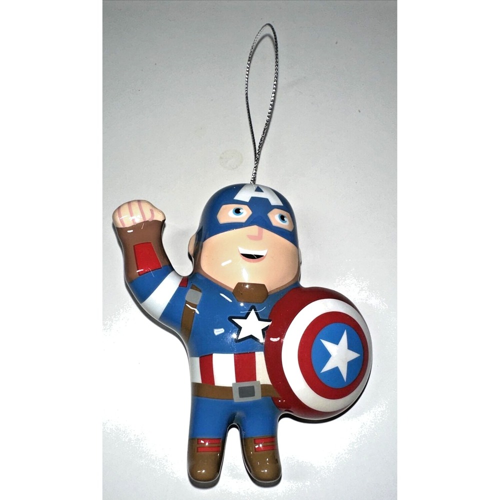 Hallmark Captain America Kawaii Style Christmas Ornament Marvel